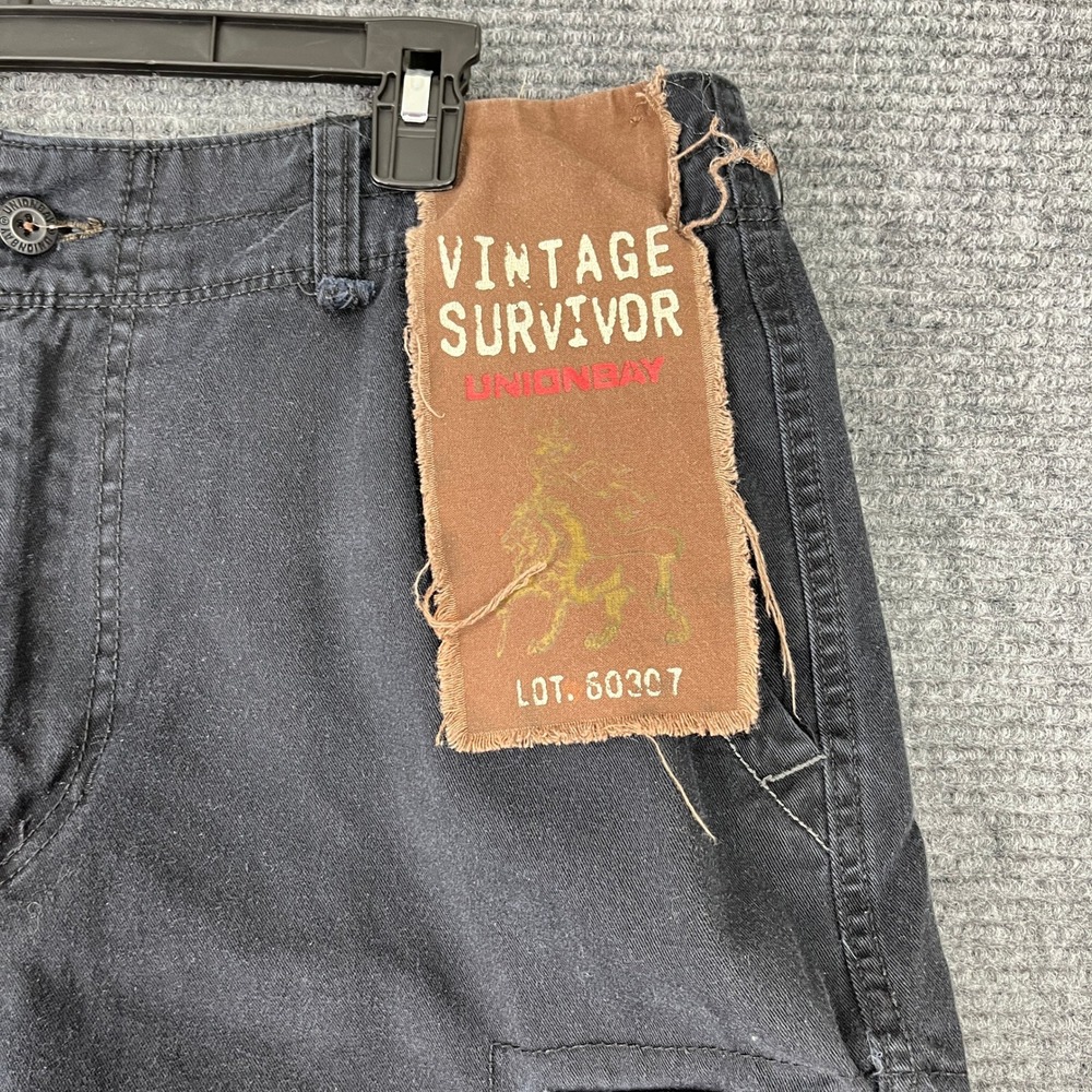 Unionbay Cargo Shorts Men 34 Grunge Y2K Utility Street Tactical Vintage Survivor - Picture 4 of 13